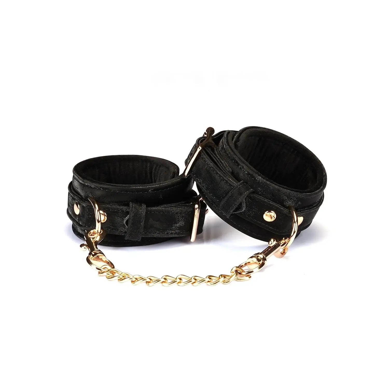 Black Boudoir Amor Collection Vegan Leather Handcuffs