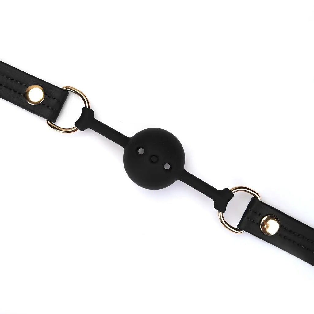 Dark Candy Vegan Leather & Silicone Ball Gag