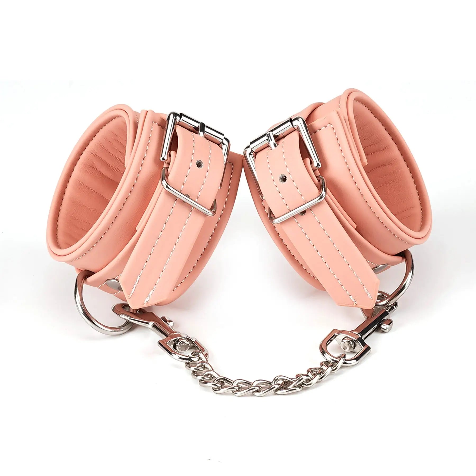 Pink Dark Candy Vegan Leather Wrist Cuffs