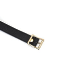 Dark Secret Collection Leather and Silicone Ball Gag - Black - Gags