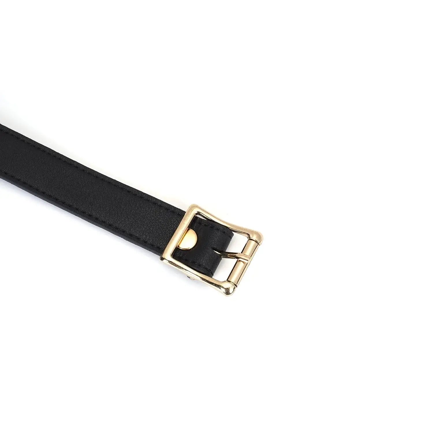 Dark Secret Collection Leather and Silicone Ball Gag - Black - Gags