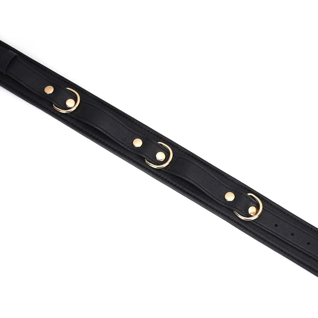 Dark Secret Collection Leather Thigh Cuffs - Restraints
