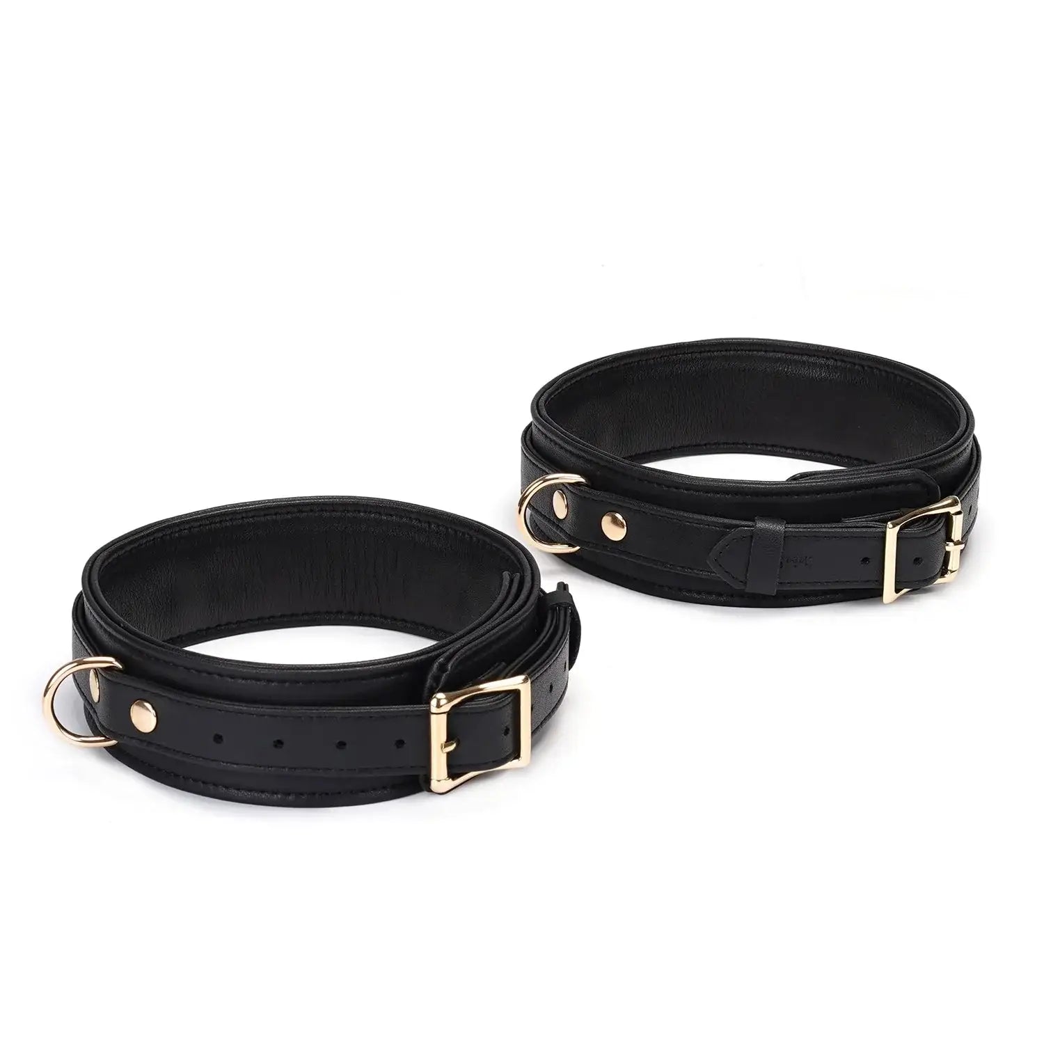 Dark Secret Collection Leather Thigh Cuffs - Restraints
