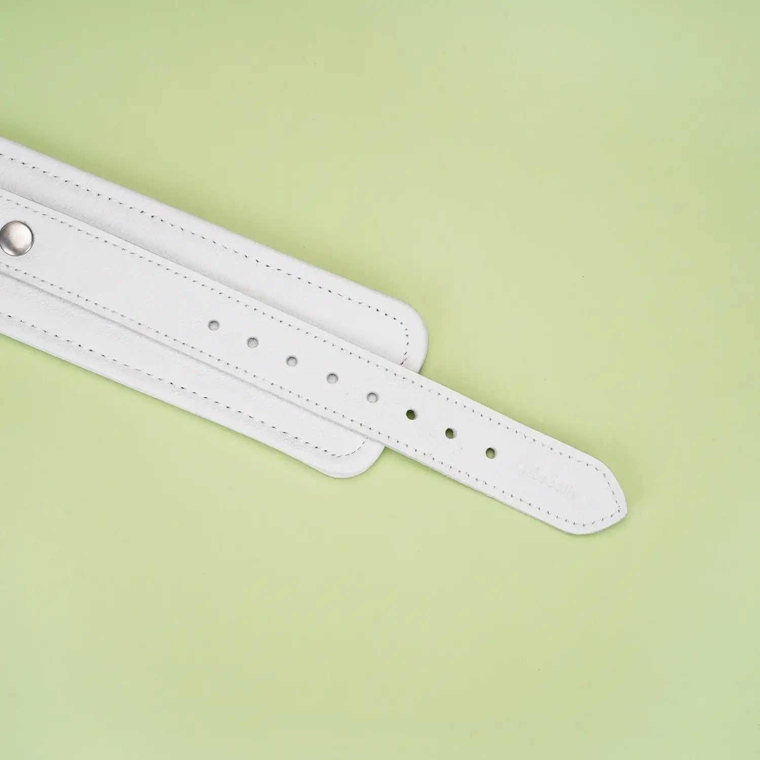 Fuji White Collection Leather Ankle Cuffs - Restraints