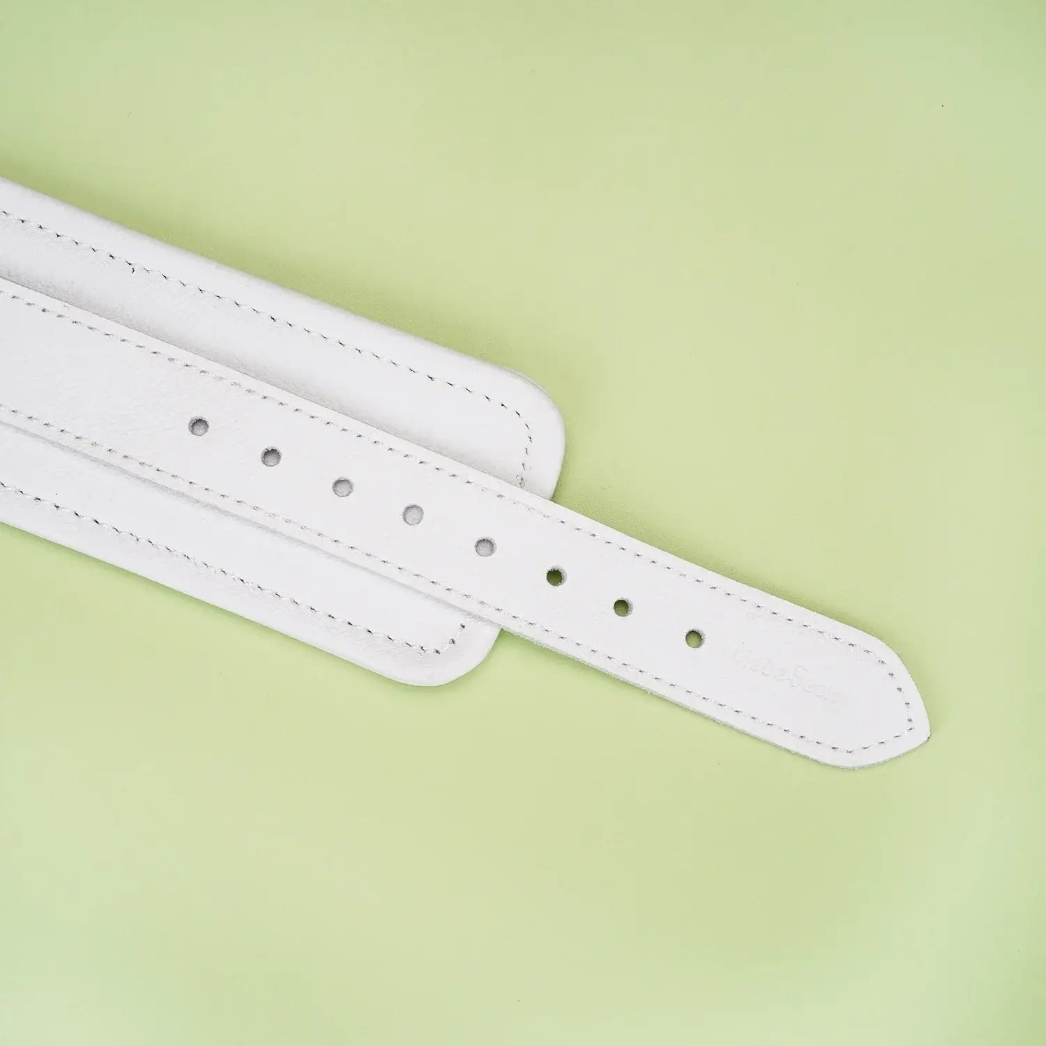 Fuji White Collection Leather Handcuffs - Restraints