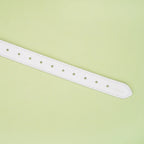 Fuji White Collection Leather & Silicone Ball Gag - Gags