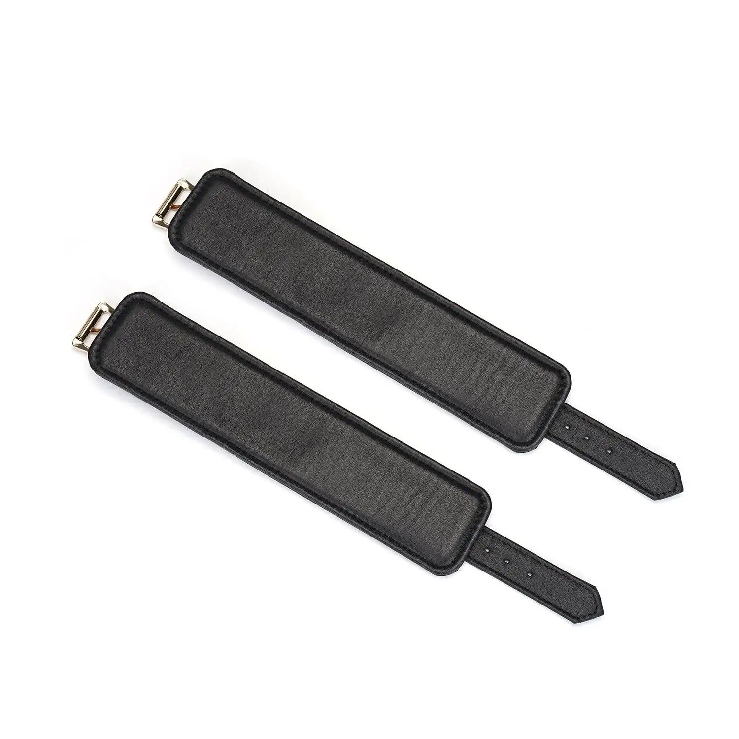 Dark Secret Collection Leather Ankle Cuffs - Black - Restraints