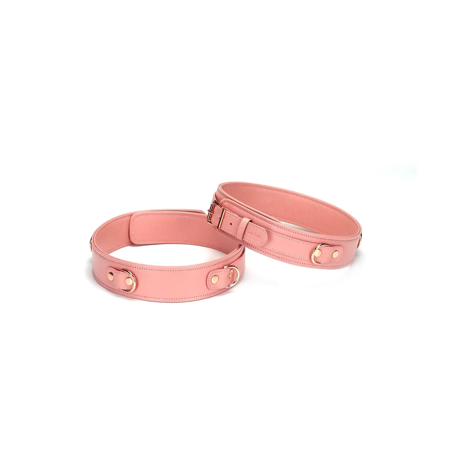 Pink Dream Collection Leather Thigh Cuffs - S/M (15.74’’ - 22.04’’) - Restraints