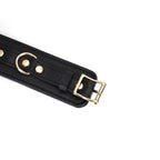 Dark Secret Collection Leather Handcuffs - Black - Restraints