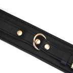 Dark Secret Collection Leather Handcuffs - Black - Restraints