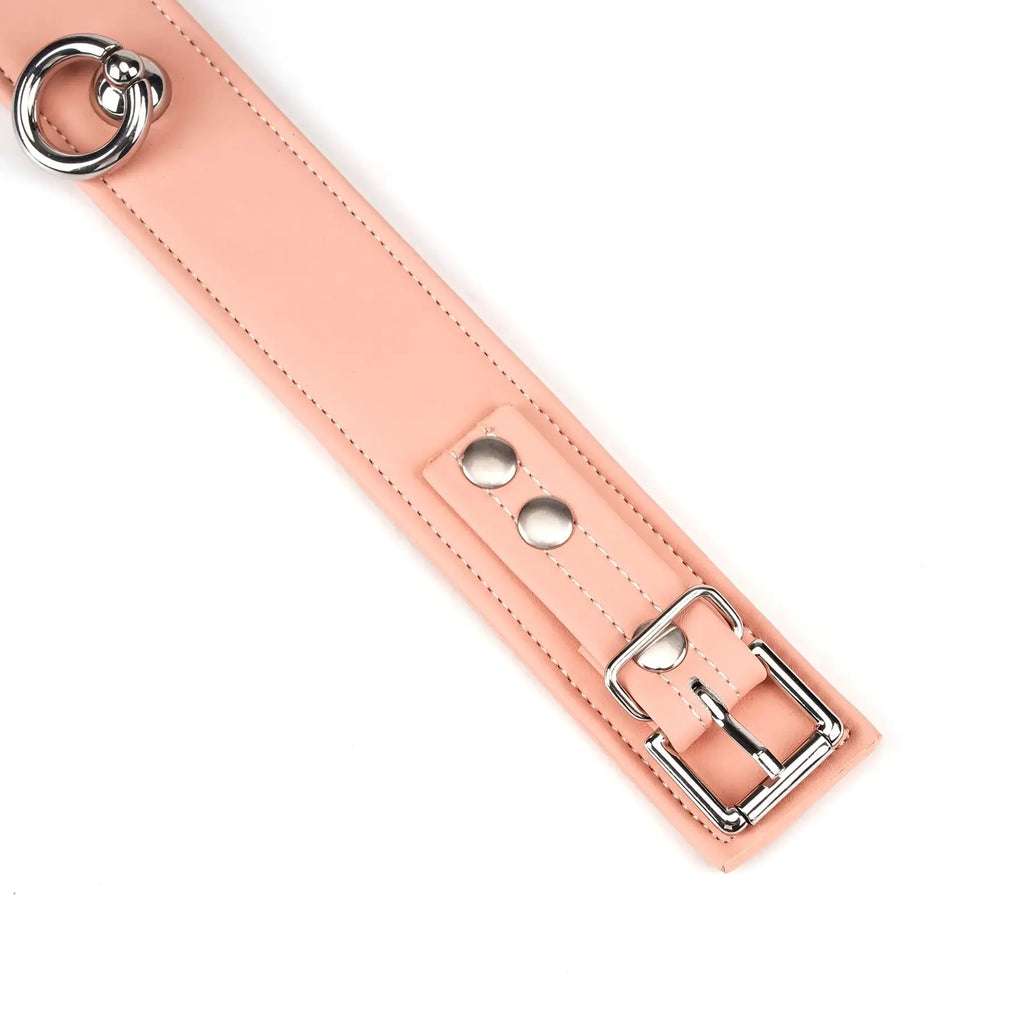 Dark Candy Vegan Leather Collar with Leash