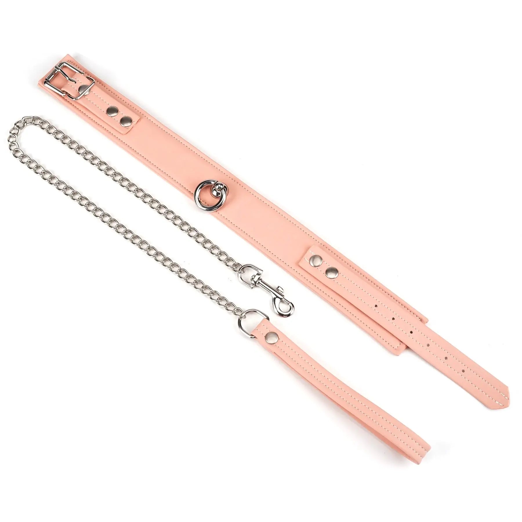 Dark Candy Vegan Leather Collar with Leash