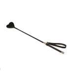 Black Dark Candy Vegan Leather Heart-Shaped Crop