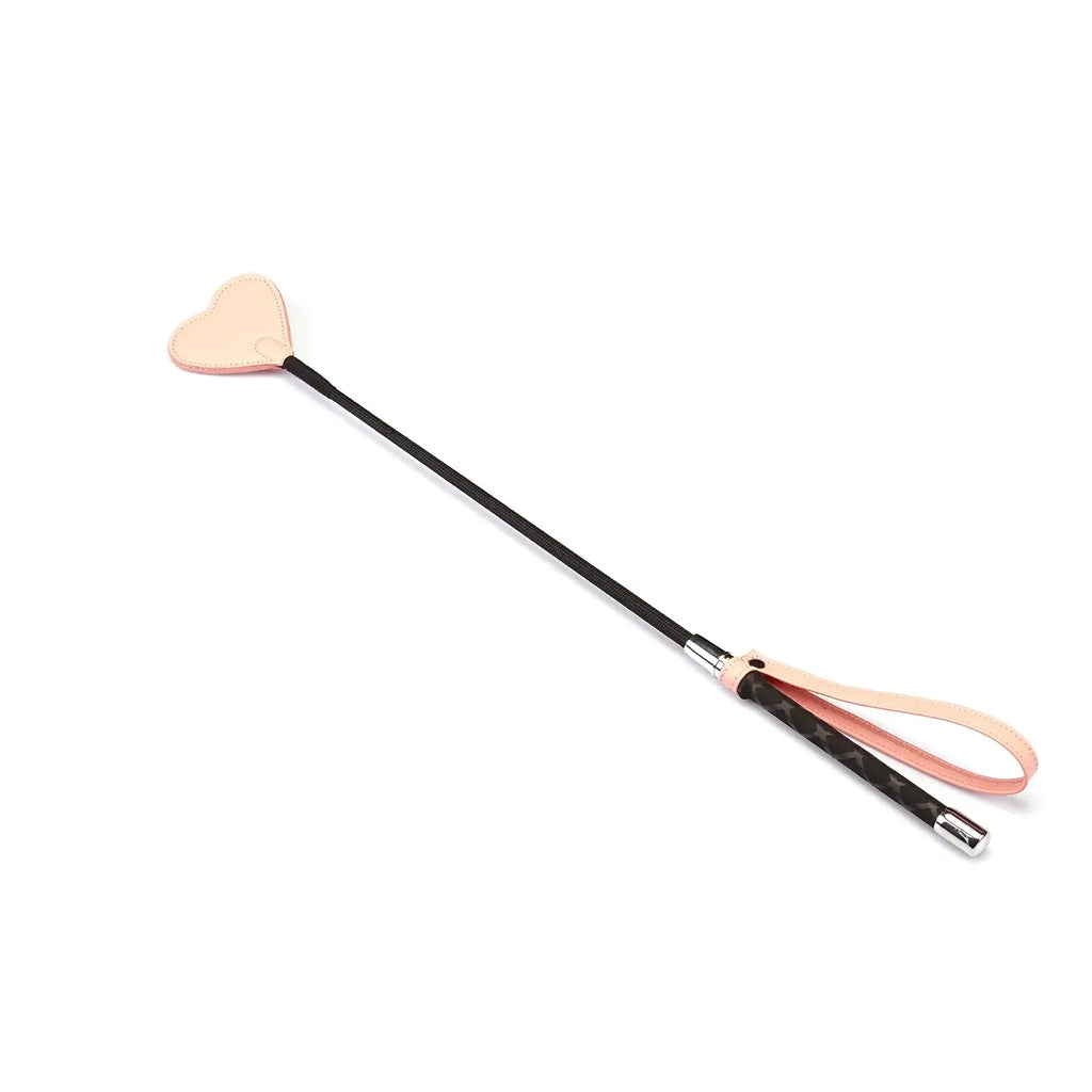 Pink Dark Candy Vegan Leather Heart-Shaped Crop
