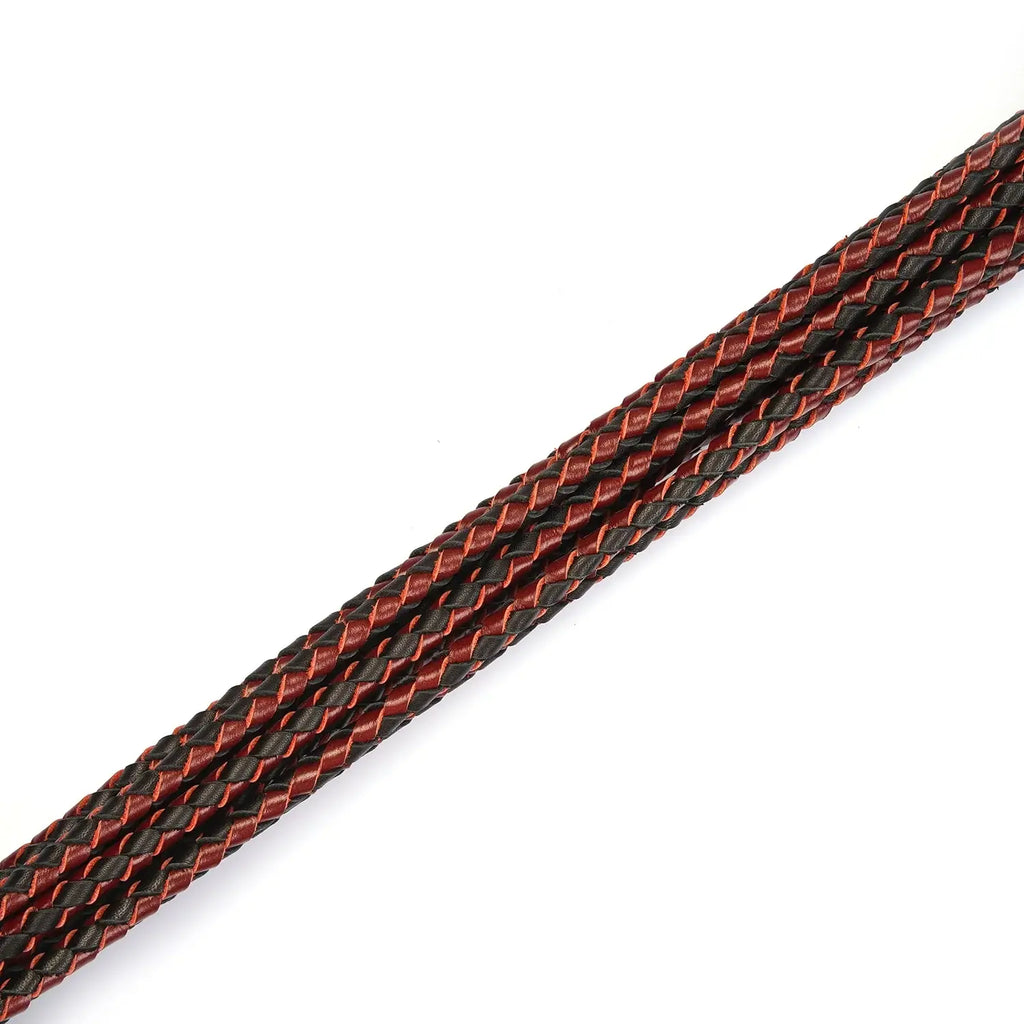 Wine Red Collection Leather Cat O’ Nine Tails Flogger - Burgundy