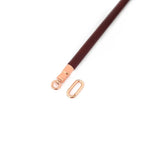 Wine Red Collection Leather-Coated Spreader Bar - Burgundy - Restraints