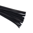 Wine Red Collection Leather Studded Handle Flogger - Burgundy
