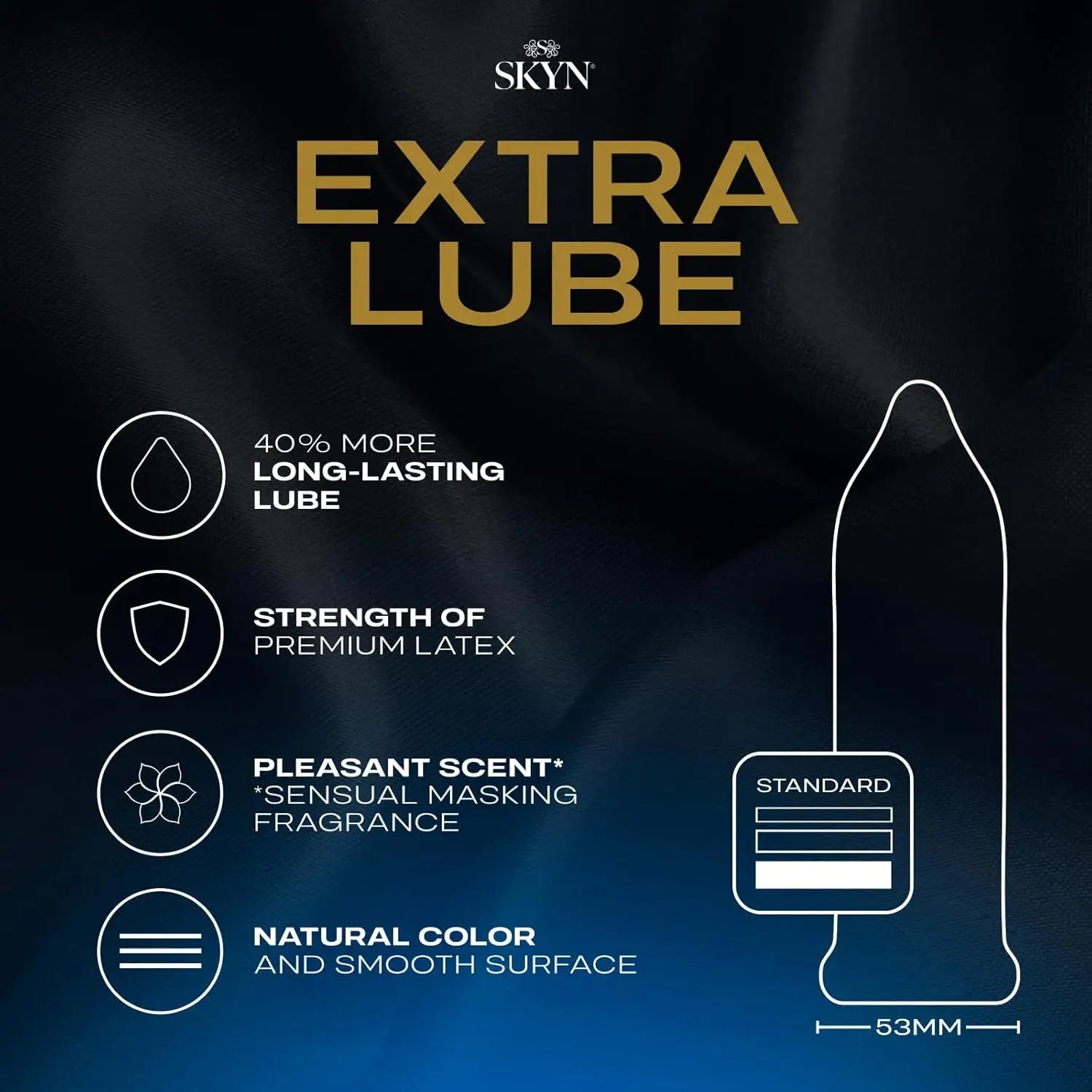 12-Pack SKYN® Elite Extra Lube Non-Latex Condoms