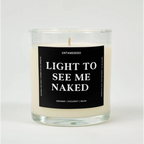 Light To See Me Naked Glass Candle ORANGE + COCONUT + MUSK