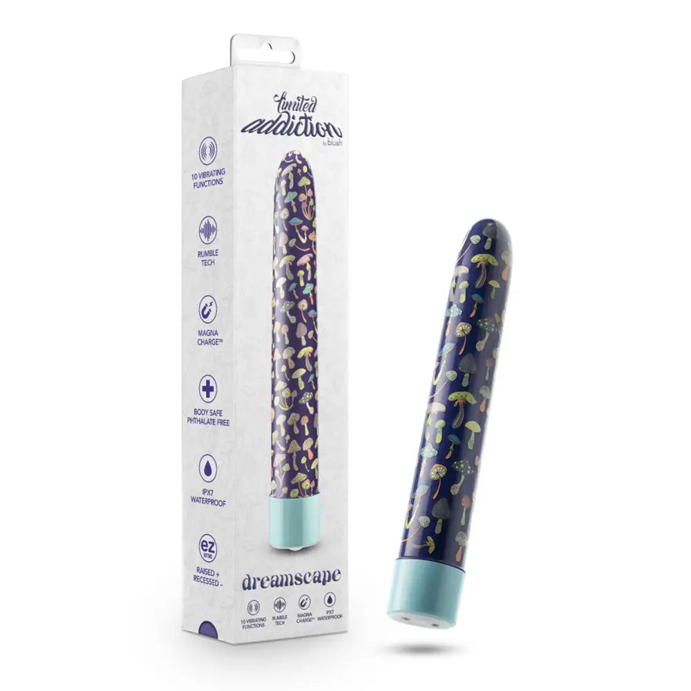 Limited Addiction Dreamscape Rechargeable Vibrator - Blue