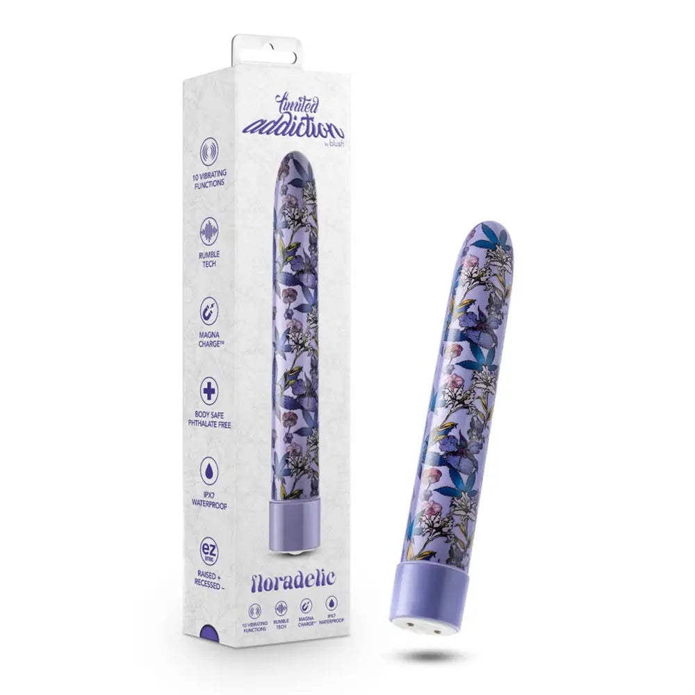 Limited Addiction Floradelic Rechargeable Vibrator - Purple