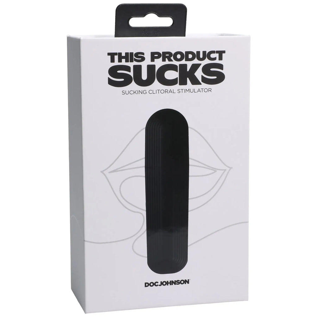 Doc Johnson® This Product Sucks Lipstick Suction Clitoral Stimulator Black