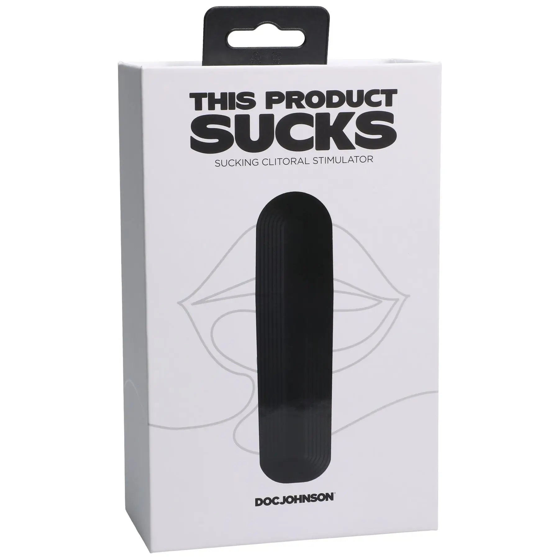 Doc Johnson® This Product Sucks Lipstick Suction Clitoral Stimulator Black