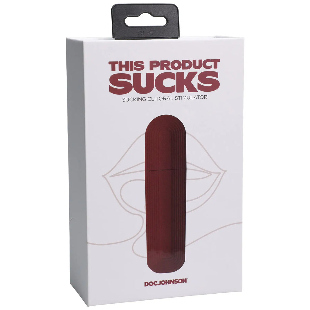 Doc Johnson® This Product Sucks Lipstick Suction Clitoral Stimulator Red