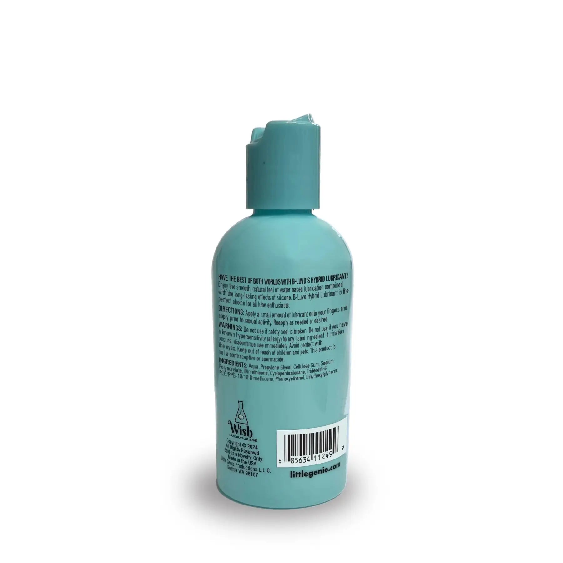 Little Genie B-Luvd Hybrid Lubricant 4 fl. oz. - Silicone & Water-Based Formula fl.oz.