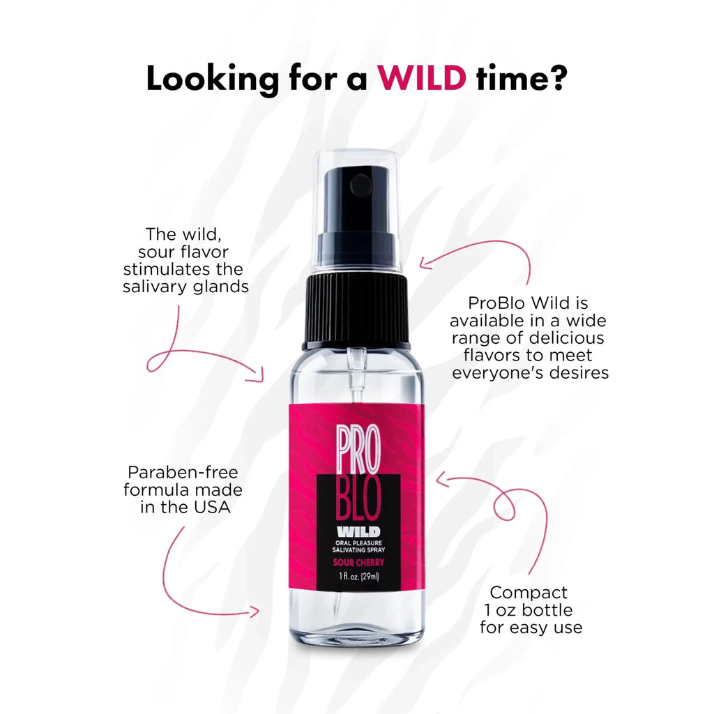 Little Genie ProBlo Wild Sour-Flavored Oral Pleasure Spray - 6 Flavors