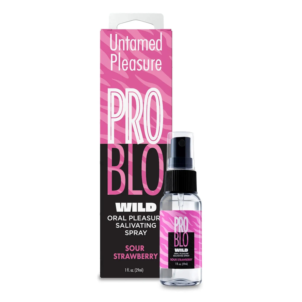 Little Genie ProBlo Wild Sour-Flavored Oral Pleasure Spray - 6 Flavors Sour Strawberry
