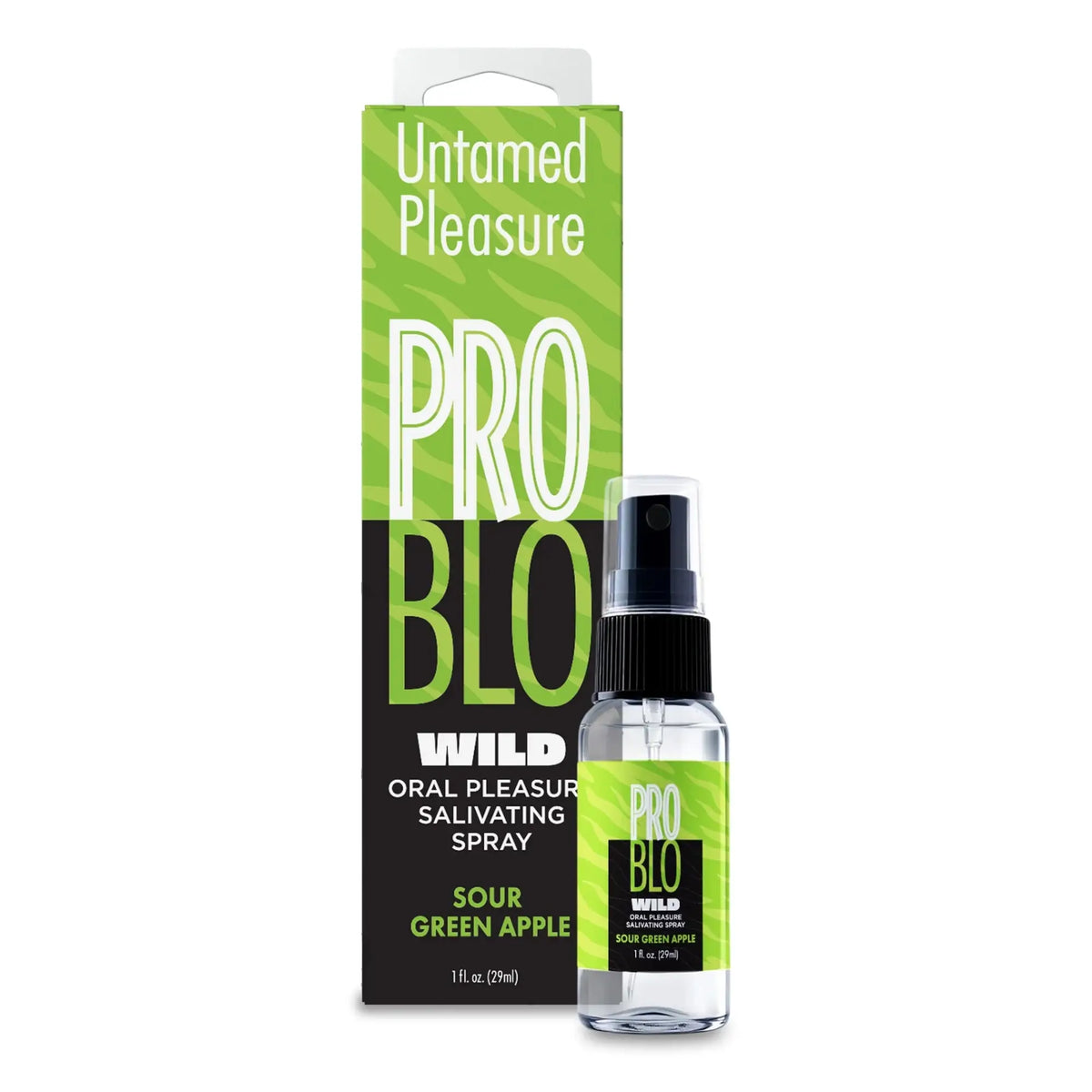 Little Genie ProBlo Wild Sour-Flavored Oral Pleasure Spray - 6 Flavors Sour Green Apple