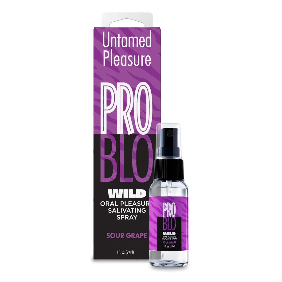 Little Genie ProBlo Wild Sour-Flavored Oral Pleasure Spray - 6 Flavors Sour Grape