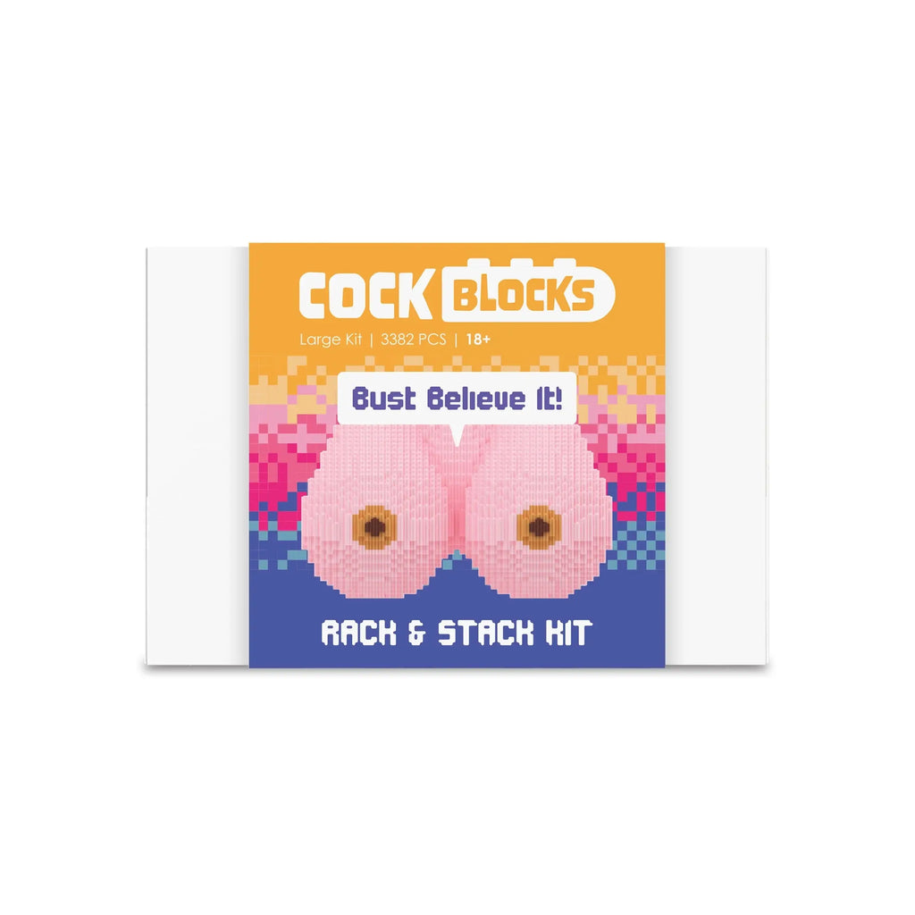 Little Genie Rack & Stack 3D Boob Puzzle – 3,382-Piece Novelty Building Kit