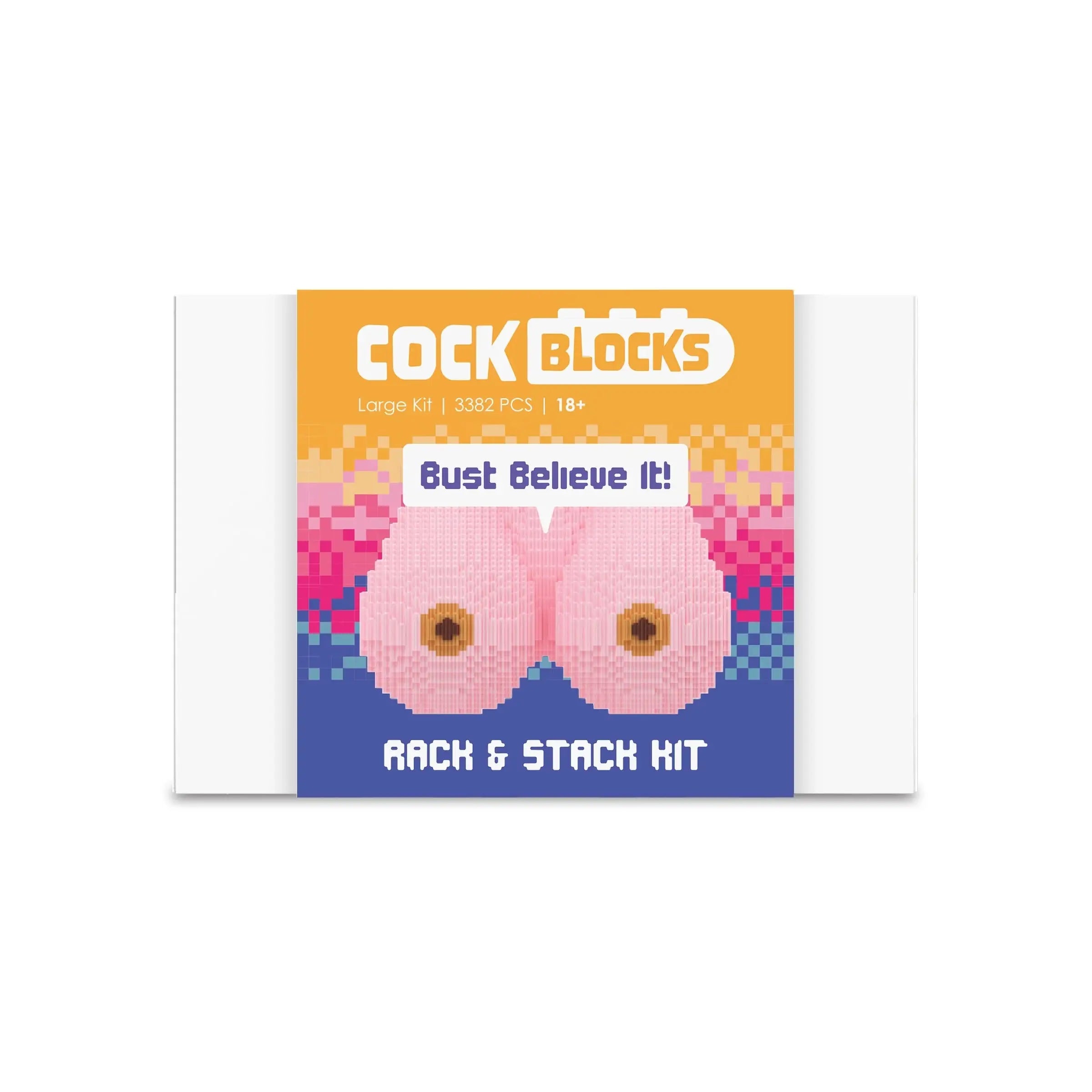 Little Genie Rack & Stack 3D Boob Puzzle – 3,382-Piece Novelty Building Kit