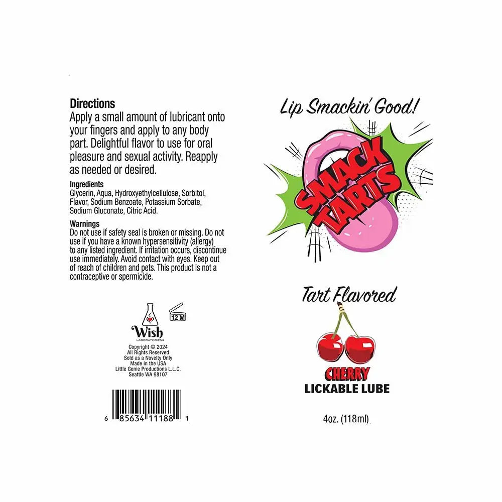 Smack Tarts Water - Based Flavored Lickable Lubricant - Rolik®