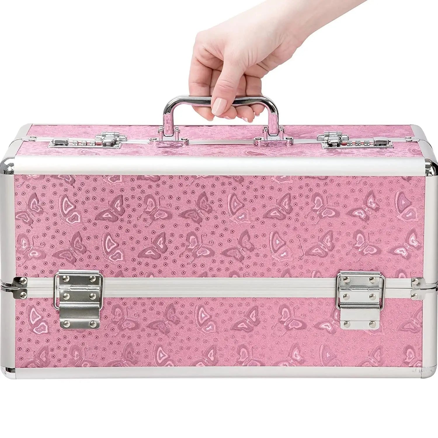 Lockable Toy Box Large - Pink - Storage