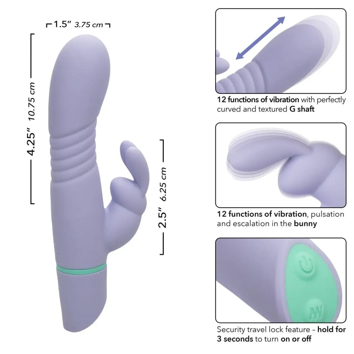 Love Bunny™ Thrusting Bunny Vibrator - Rolik®