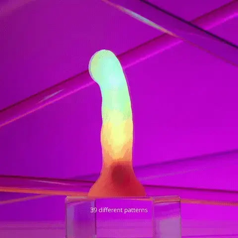Love to Love® Neon Art LED Silicone Dildo | 39 Light Modes Suction Cup