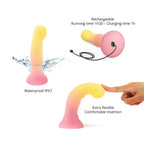 Love to Love® Neon Art LED Silicone Dildo | 39 Light Modes Suction Cup