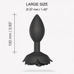 Open Roses Silicone Anal Plug - Butt