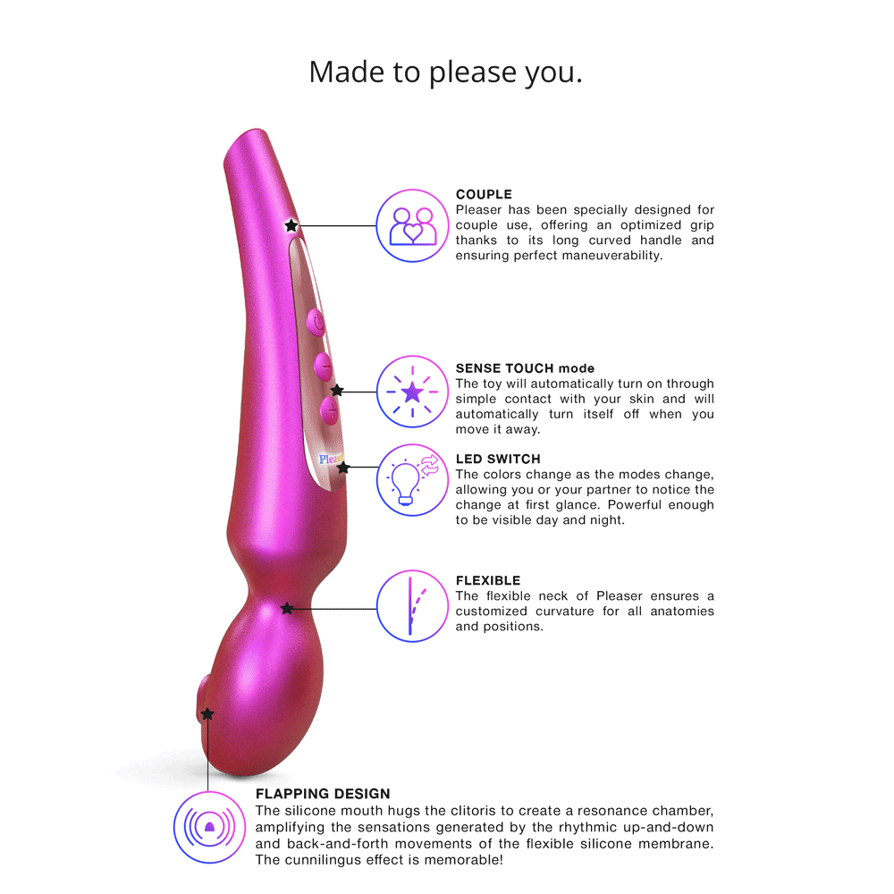 Pleaser Wand & Clitoral Stimulator - Vibrator