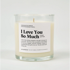 I Love You So Much Glass Candle CLEAN COTTON