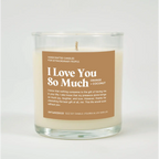I Love You So Much Glass Candle ORANGE + COCONUT