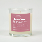 I Love You So Much Glass Candle SEASIDE ROSES