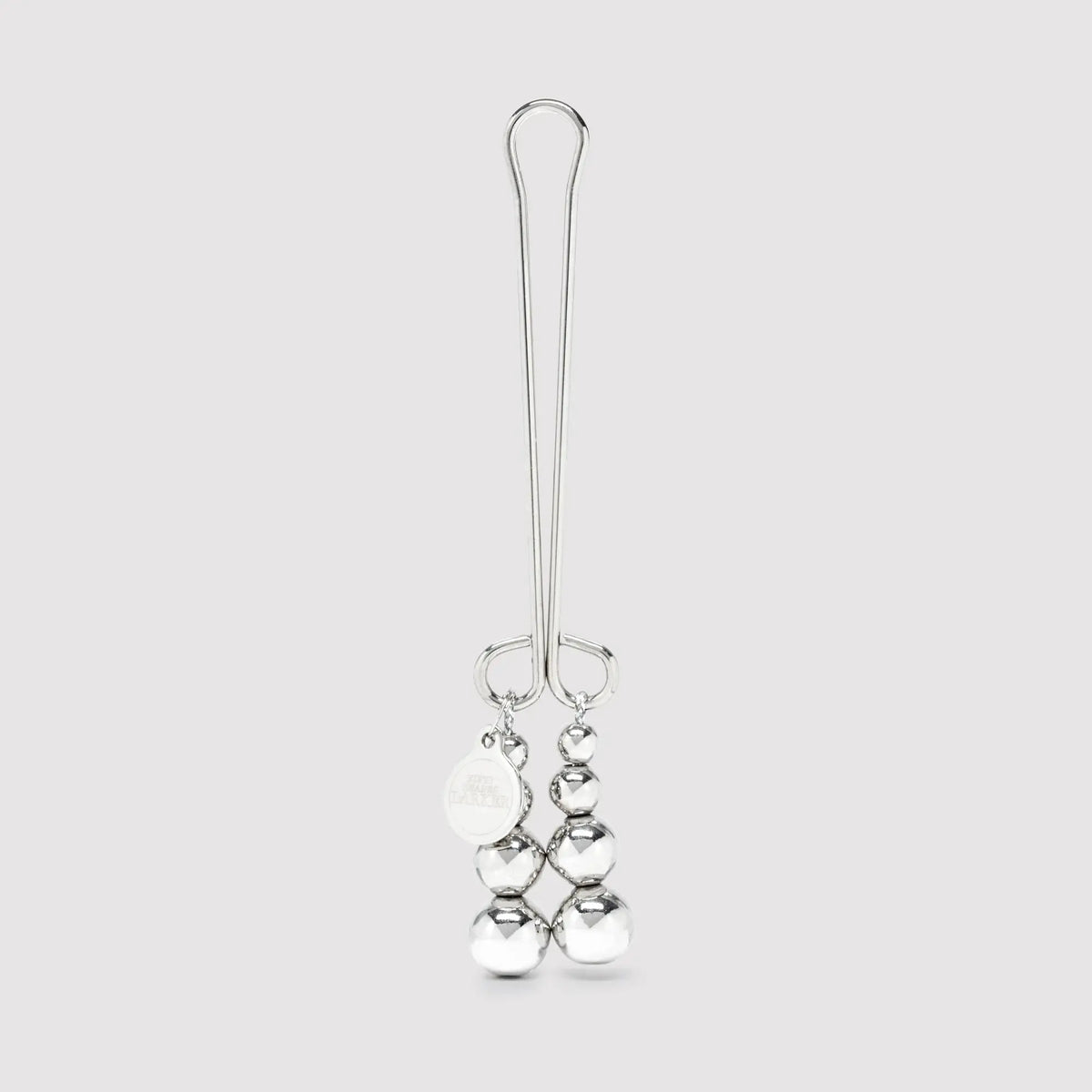 Lovehoney® Fifty Shades Darker Just Sensation Beaded Clitoral Clamp Silver