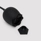 Fifty Shades of Grey Dark Blushing Rose Clitoral Suction Stimulator and Vibrating Egg - Black - Vibrator