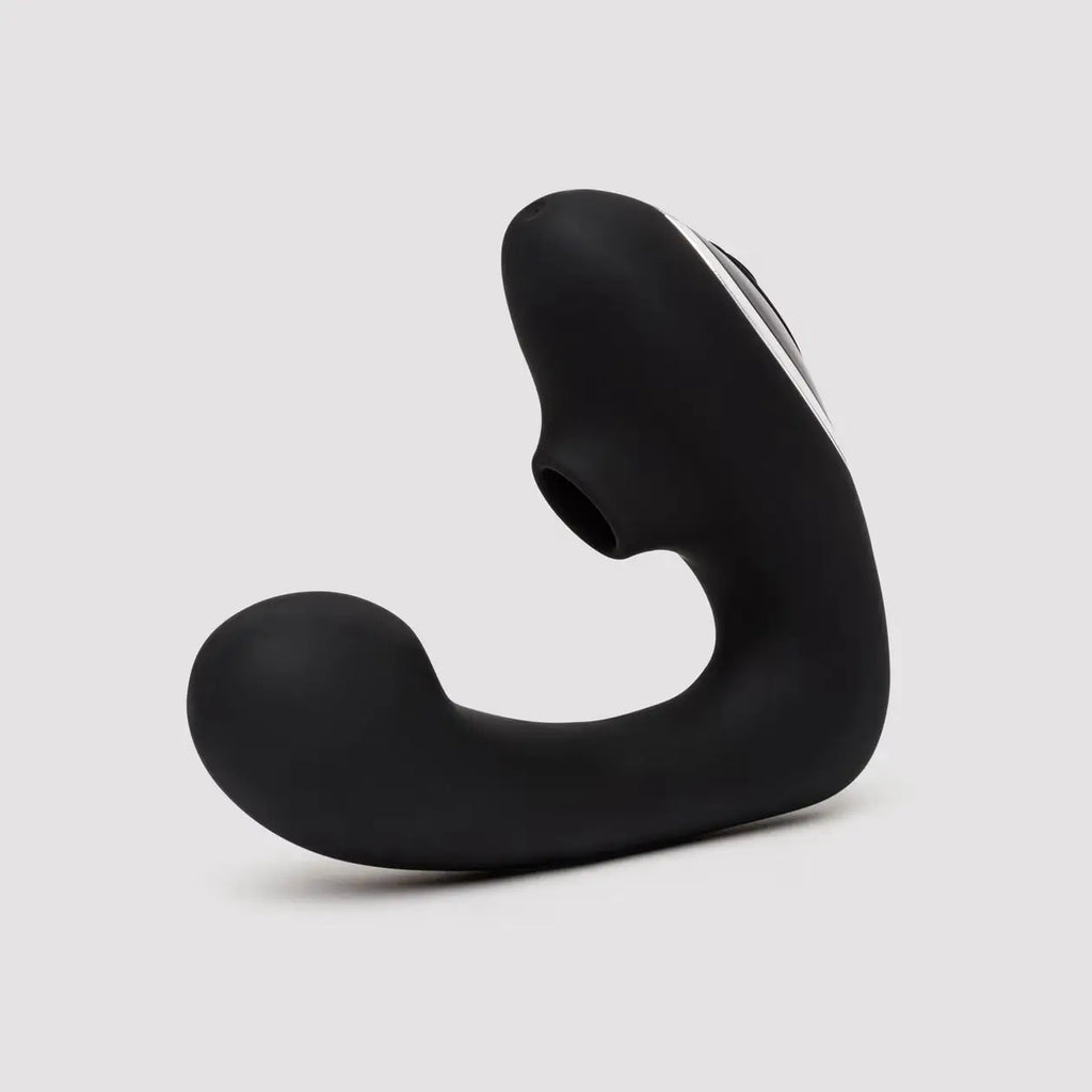 Fifty Shades of Grey Greedy Girl Duet Dual Stimulator with Clitoral Suction - Black - Vibrator