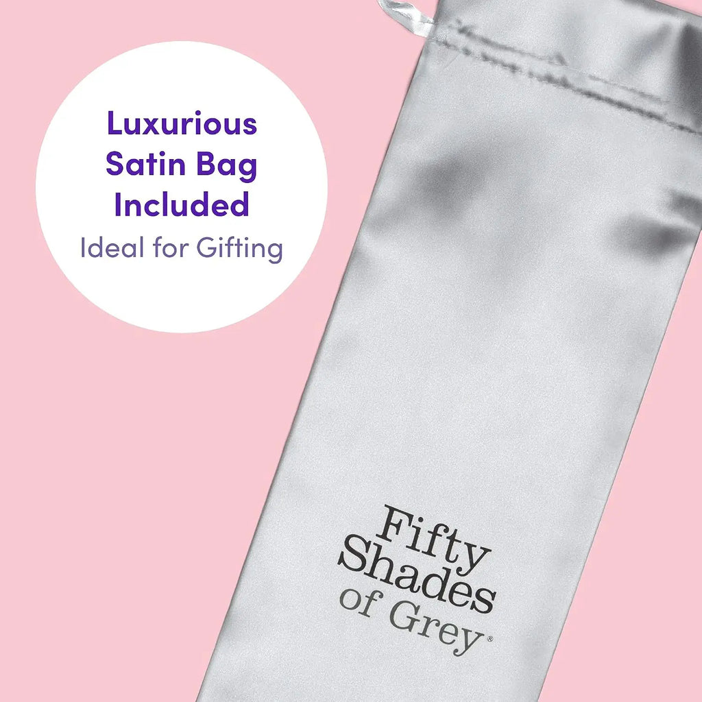 Lovehoney® Fifty Shades of Grey Greedy Girl Slimline Rabbit Vibrator Black