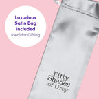 Lovehoney® Fifty Shades of Grey Greedy Girl Slimline Rabbit Vibrator Black